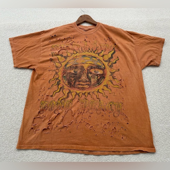 Sublime Men’s Distressed T-Shirt Orange Size Small - Picture 1 of 6
